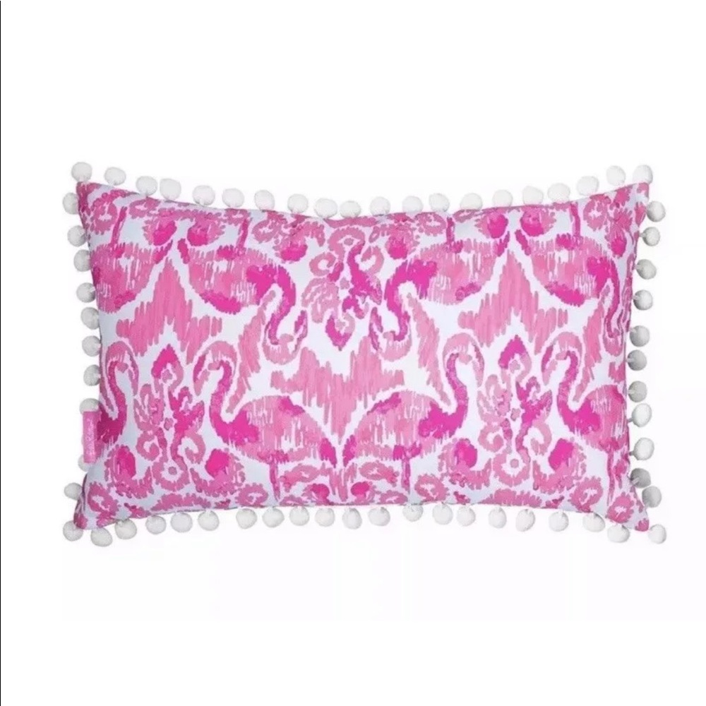 NWT Lilly Pulitzer Indoor/outdoor Pillow Pink Gold